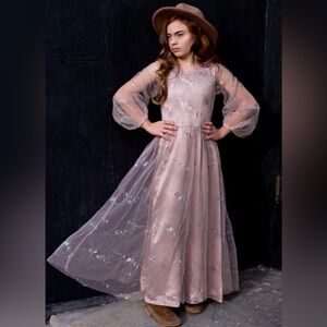 NWT MIA JOY Girl’s Mauve Dress size 14